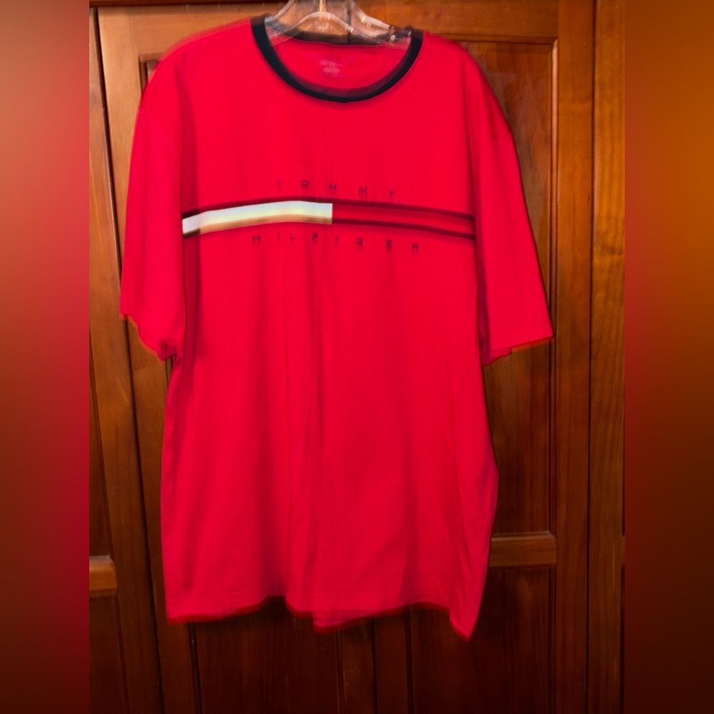 Vintage Tommy Hilfiger Red Short Sleeve Tees #2129